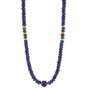 Shashi 18K Gold-Plated & Gemstone Beaded Necklace